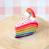 Tara Treasures | Felt Rainbow Cake Slice