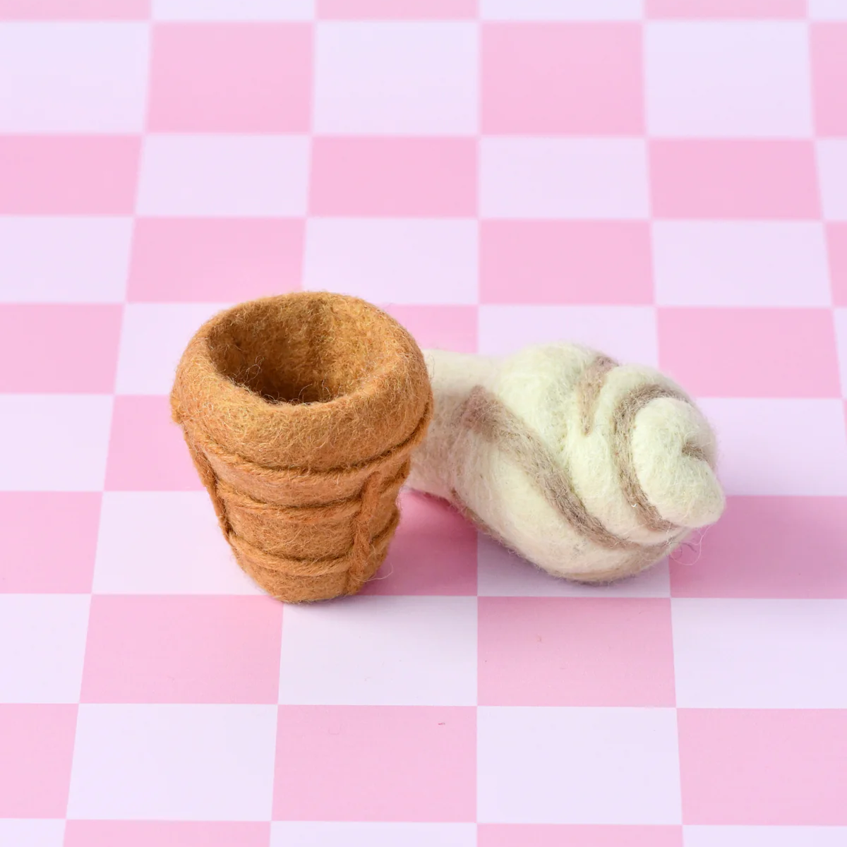 Tara Treasures | Felt Vanilla Soft Serve Ice Cream