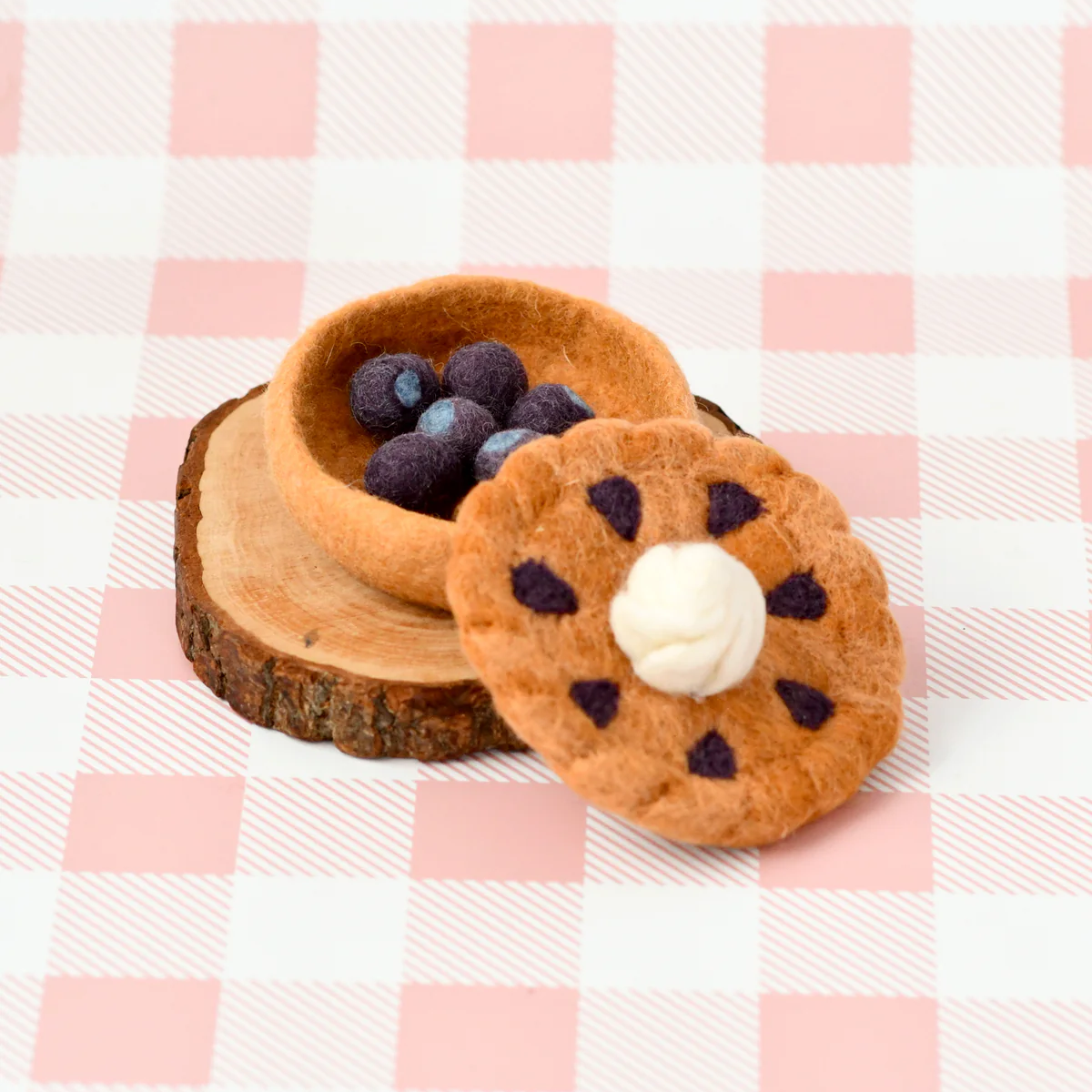 Tara Treasures | Felt Fruit Pie Play Food Set