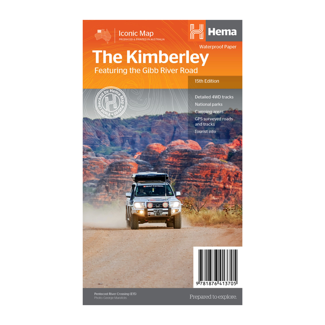 Hema Maps The Kimberley Featuring the Gibb River Road | Iconic Map