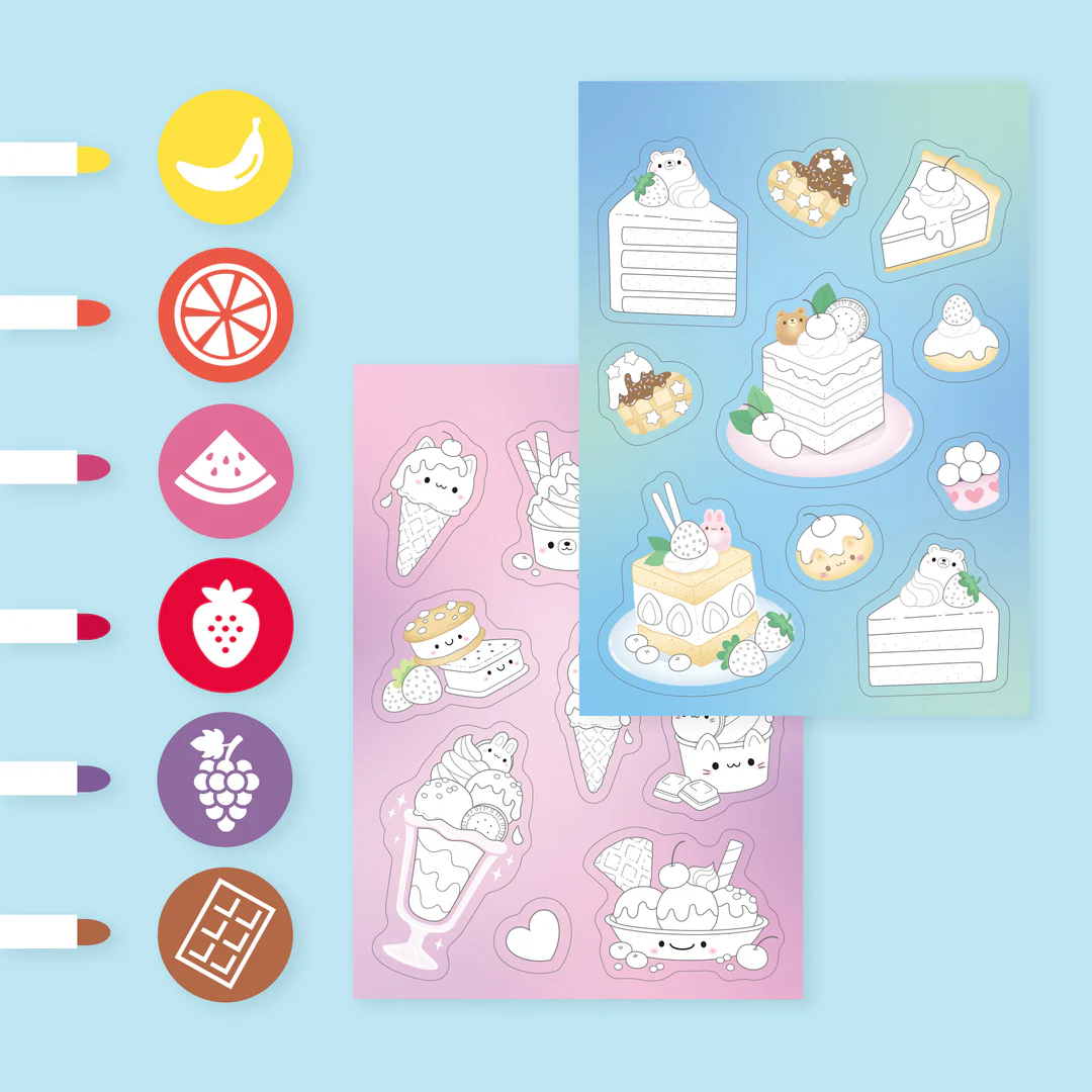 Tiger Tribe Scented Stacks Of Stickers | Dreamy Desserts