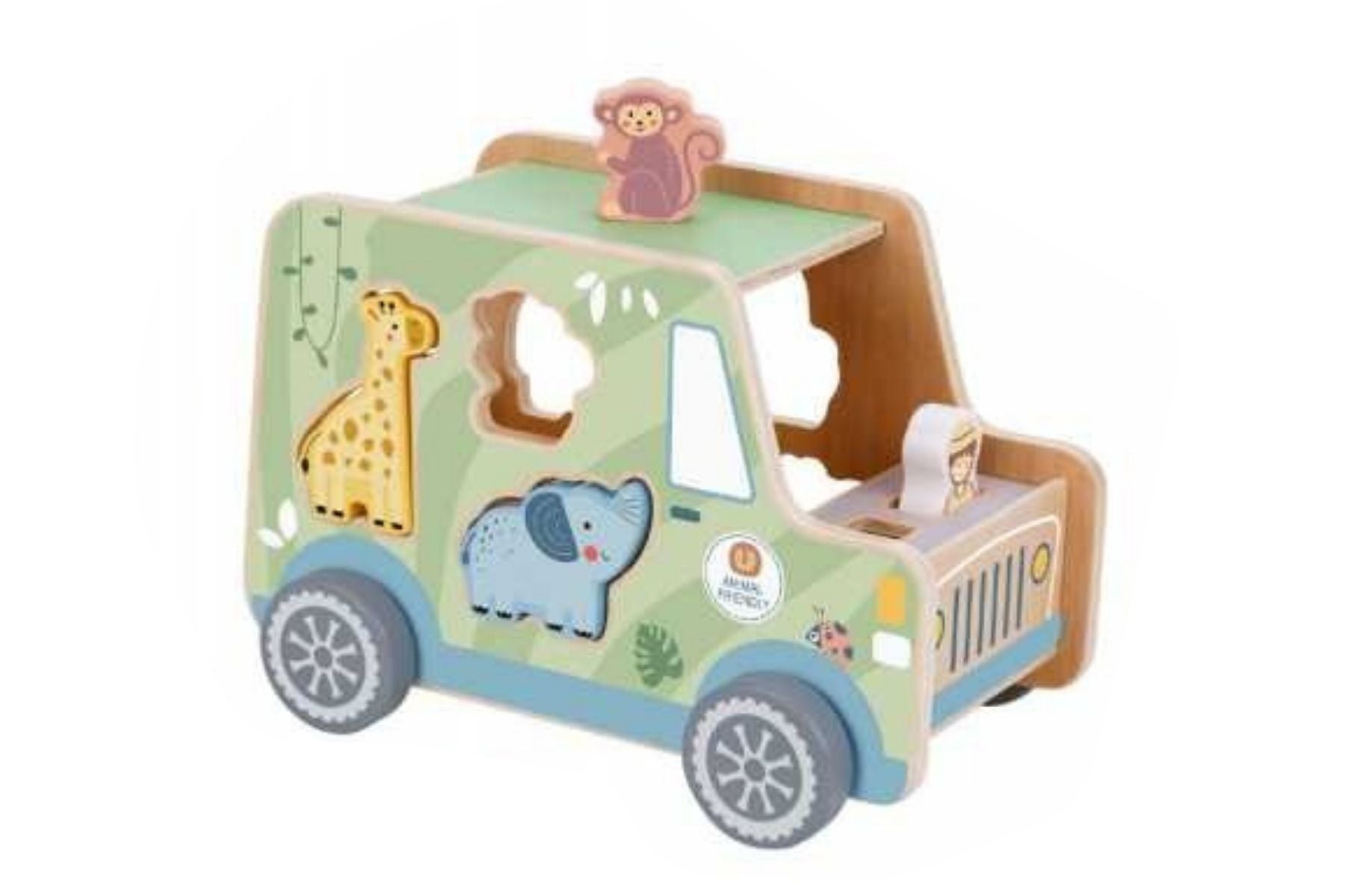 15% OFF Shape Sorting Animal Jeep By Tooky Toy