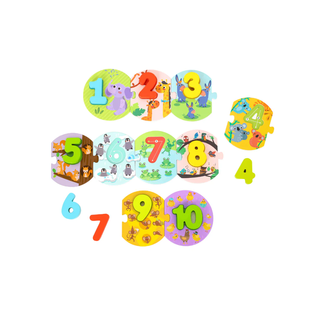 Tooky Toy | Wooden Number Puzzle