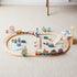 Wooden Train Set 92 Piece by PolarB