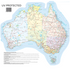 Map of Australia Sticker - UV Outdoors OR Fabric