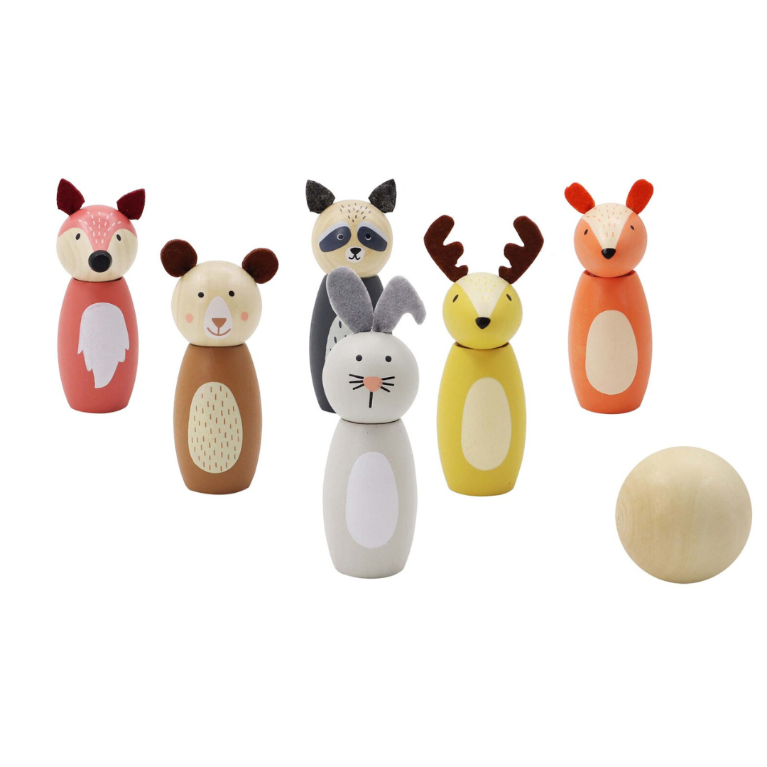 Wooden Forest Animal Skittles by Kaper Kids