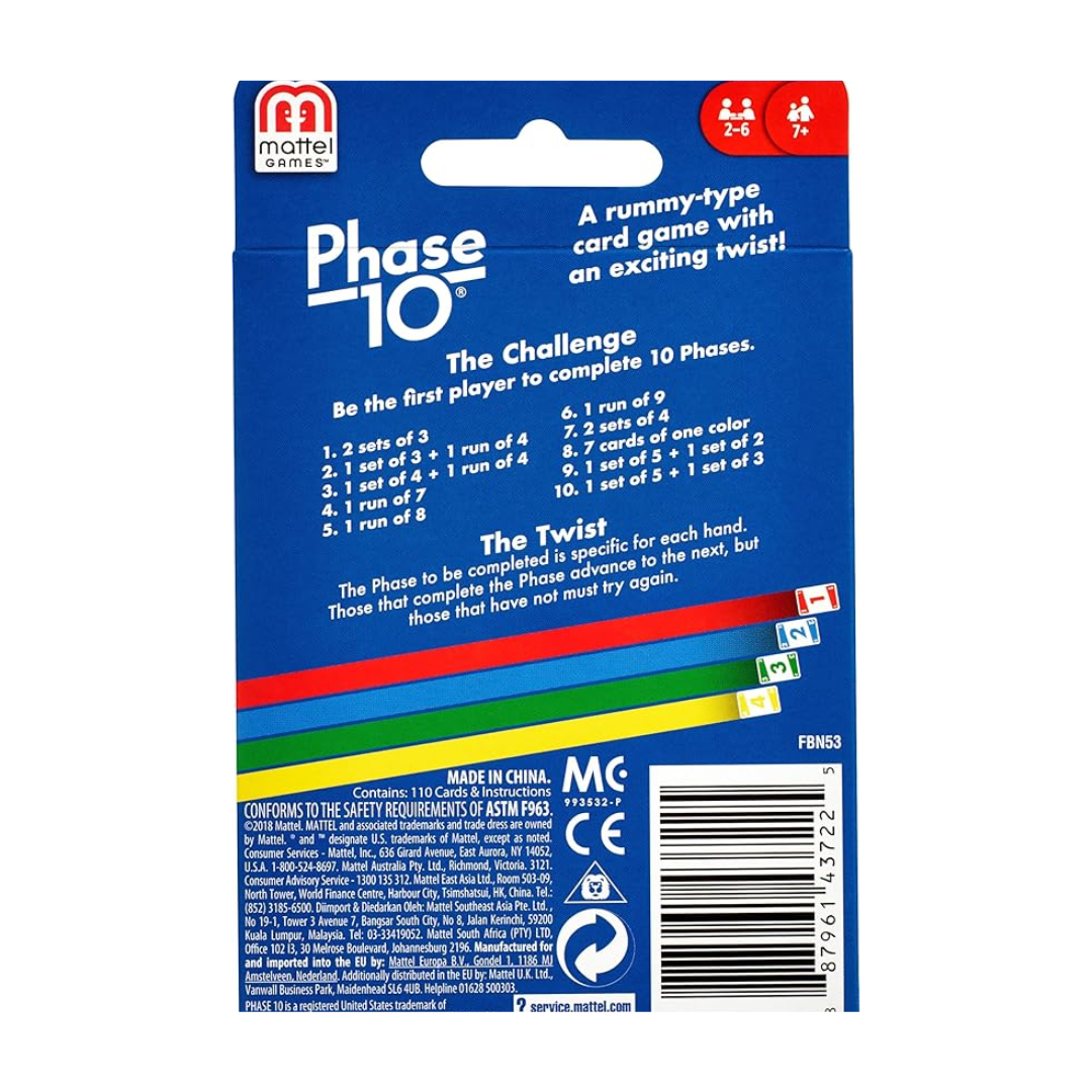 Phase 10 Card Game