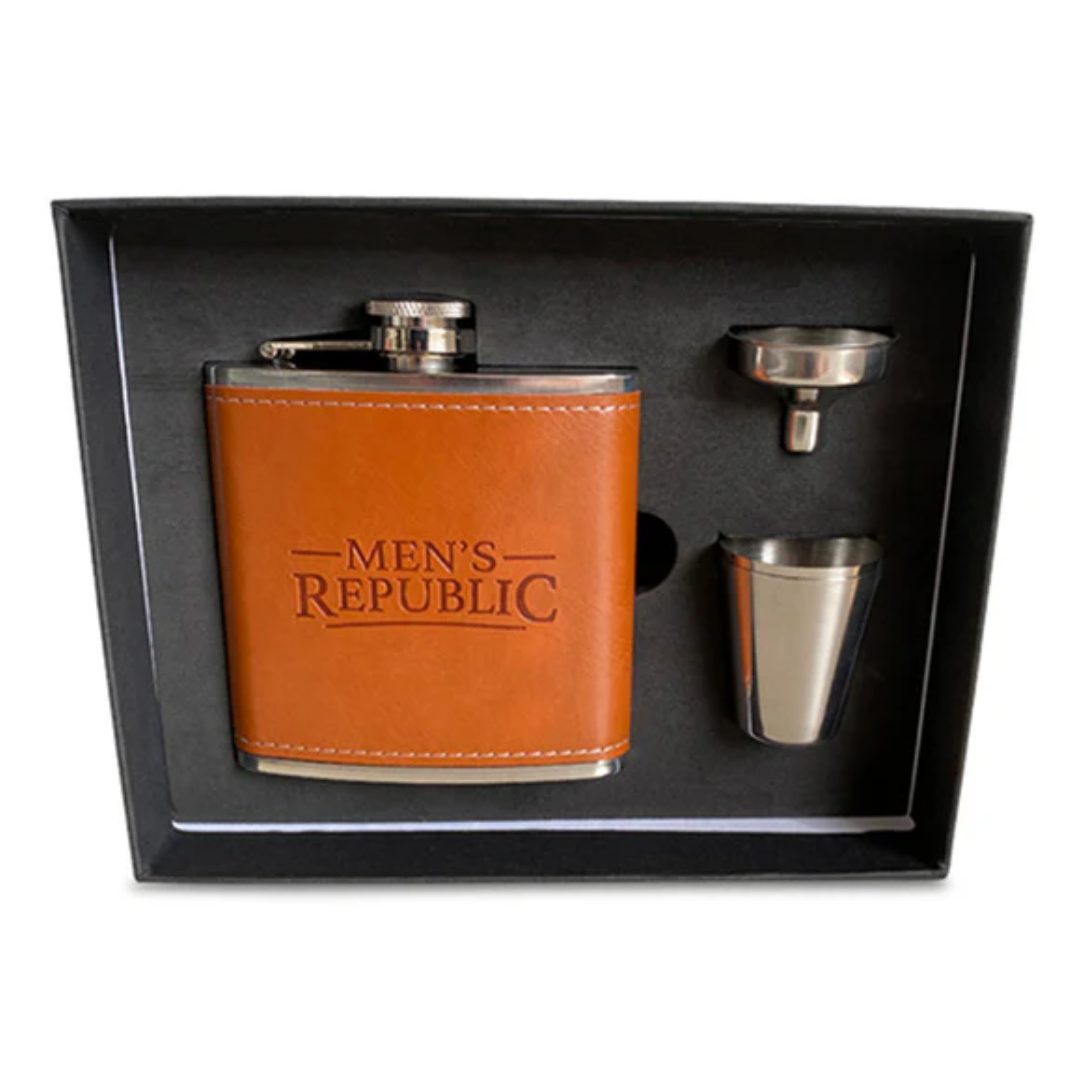 Men's Republic | Hip Flask, Funnel and 2 Cups