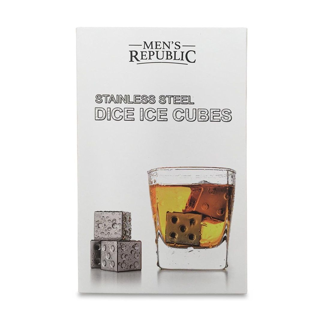 Men's Republic | Stainless Steel Dice Ice Cubes 4 pack