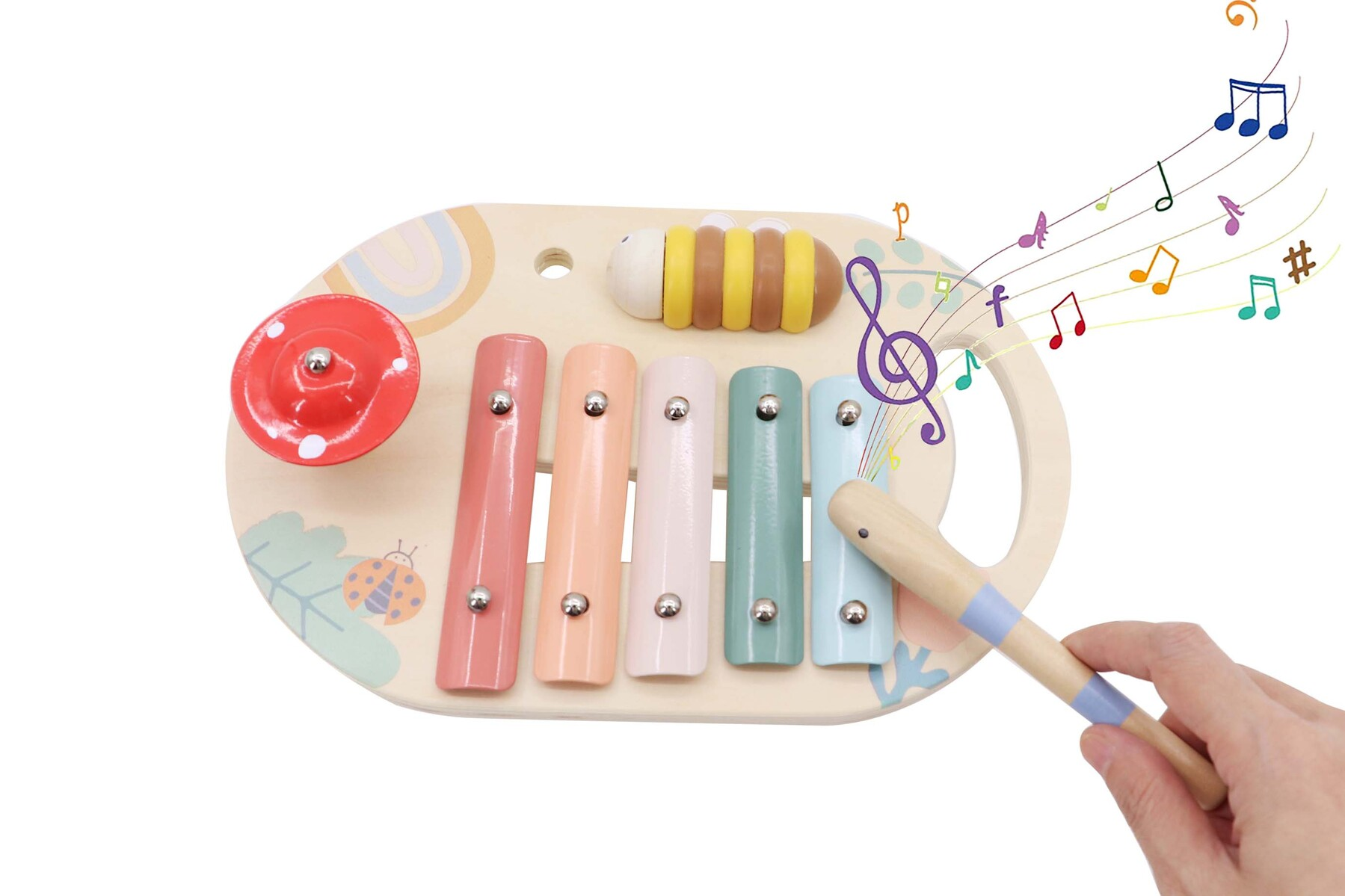 Kaper Kidz | Wooden Spring Insect Music Table