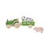 Wooden Tractor with Farm Animals