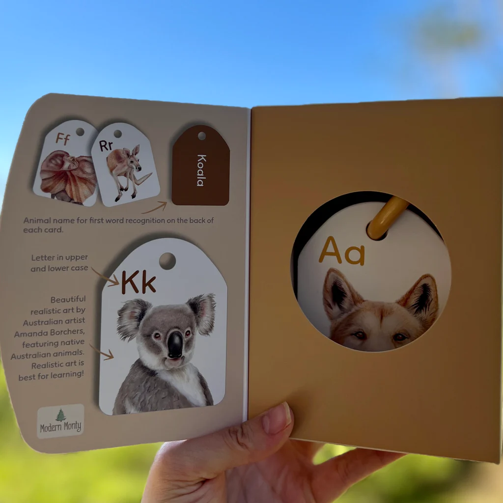 Modern Monty | Australian Animal Alphabet Flash Cards Ringed