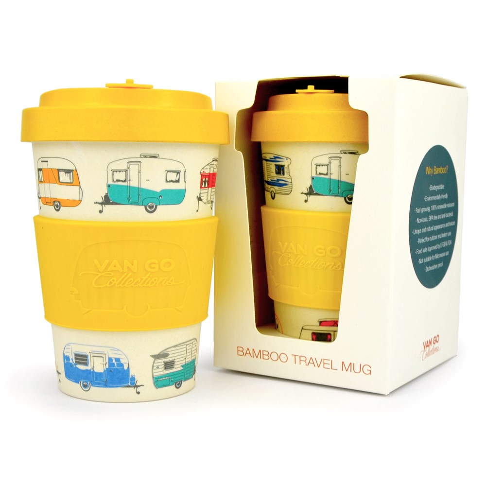 Van Go Bamboo Travel Mug | 400ml | 'Autumn' Yellow