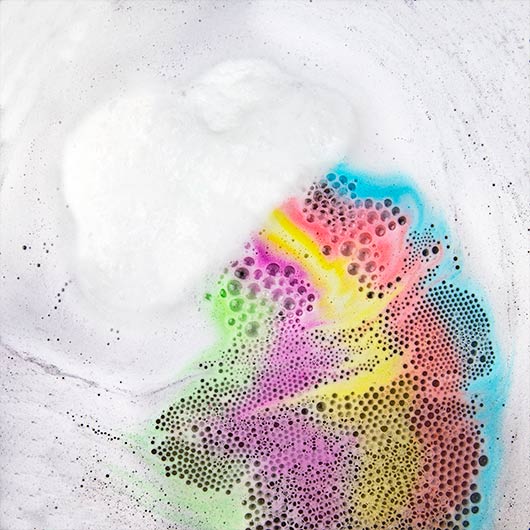 Fizzing Rainbow Cloud Bath Bomb