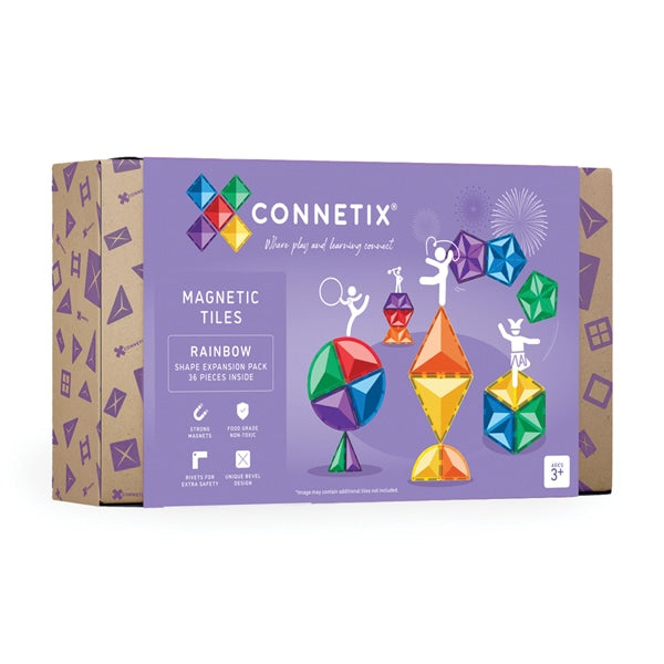 Connetix Rainbow | 36 Piece Shape Expansion Pack