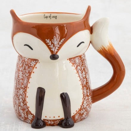 Cozy Fox | Folk Art Coffee Mug by Natural  Life 367