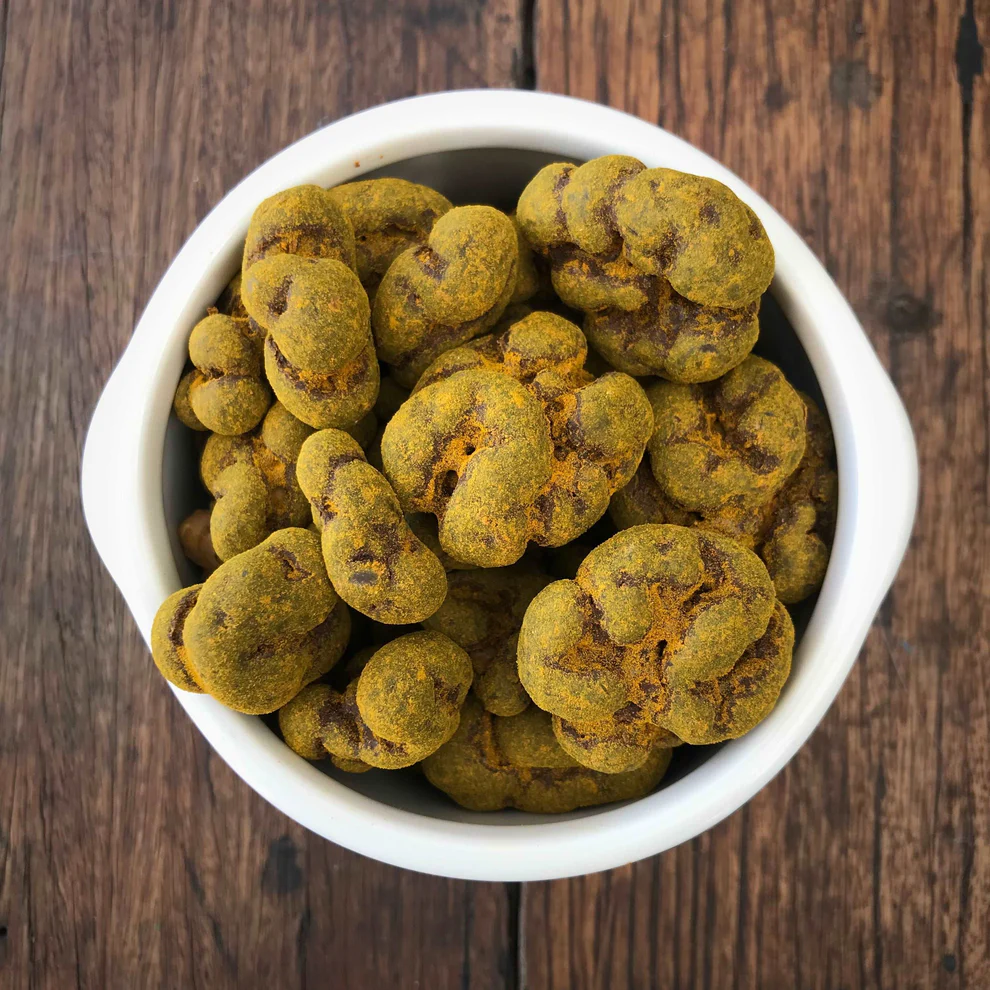 Chocolate Covered Walnuts with Turmeric by Pepo Farms