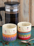 Folk Friends Mugs 2 pk by Natural Life 069