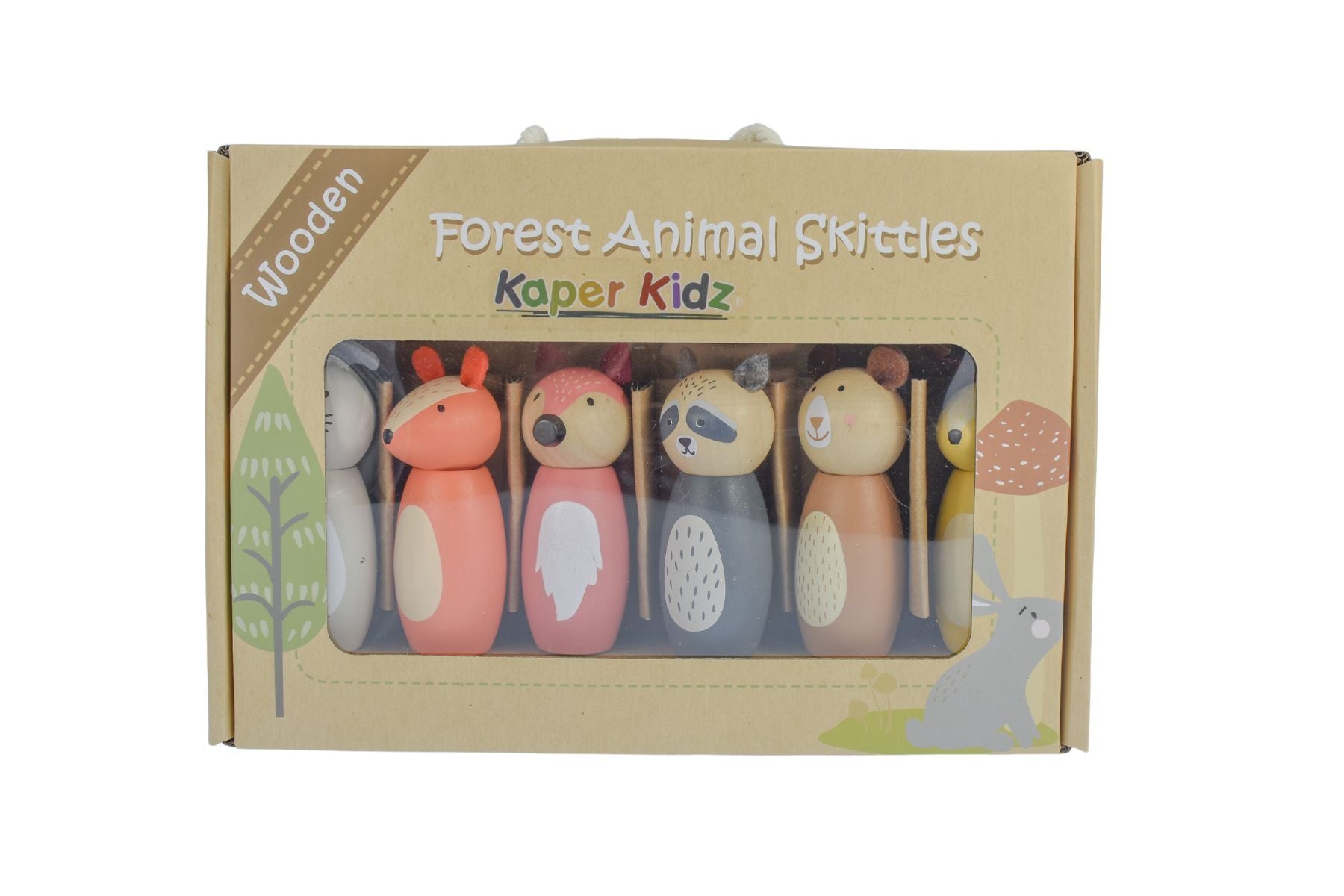 Wooden Forest Animal Skittles by Kaper Kids