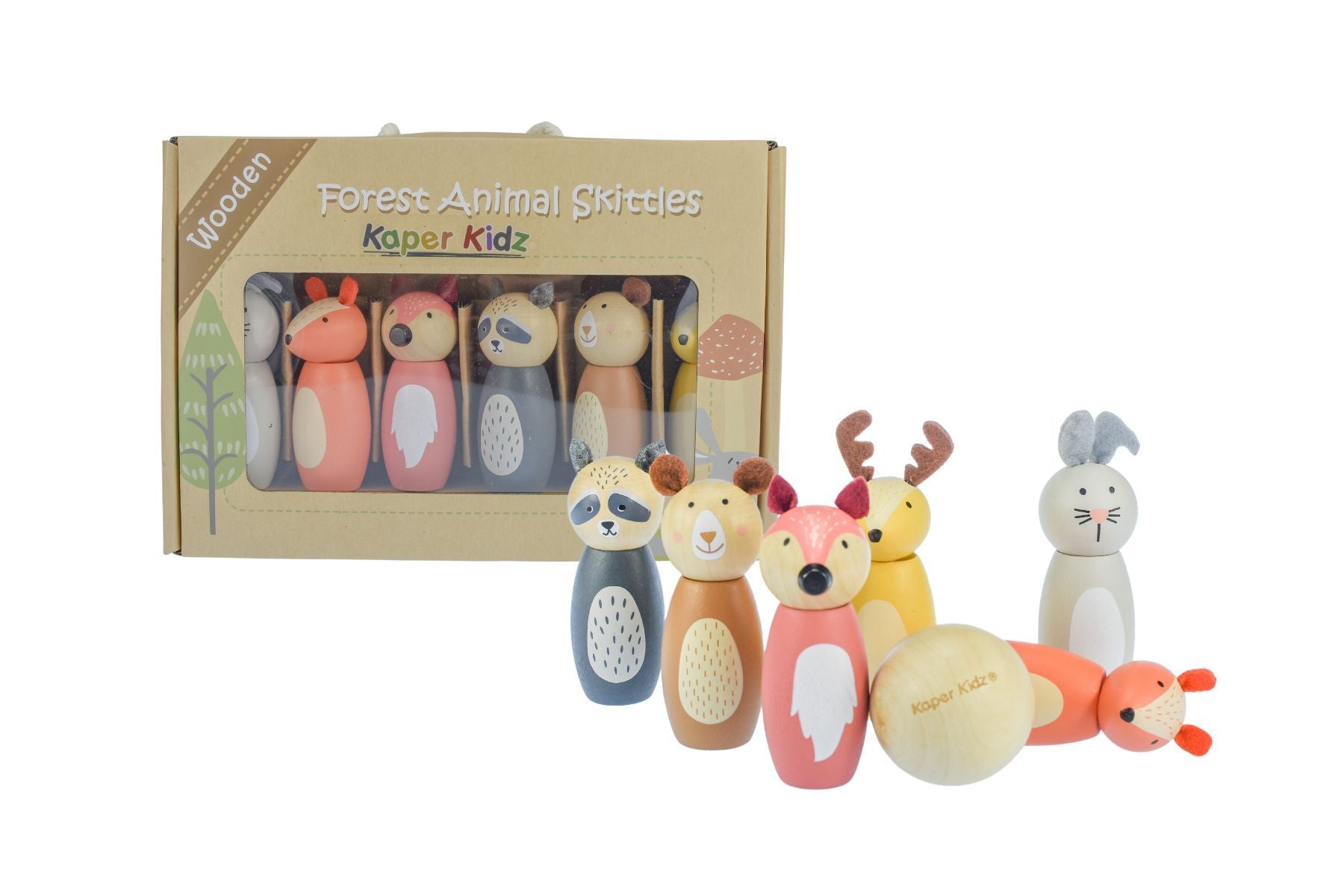 Kaper Kidz | Wooden Forest Animal Skittles