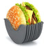 Burger Holder | Reusable Silicone Burger & Roll Holder