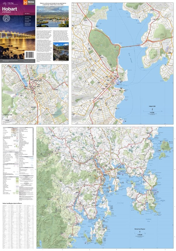 Hema Maps Hobart and Region | City Map