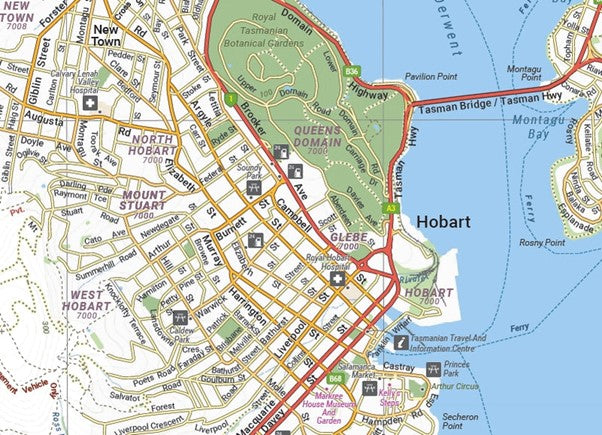 Hema Maps Hobart and Region | City Map