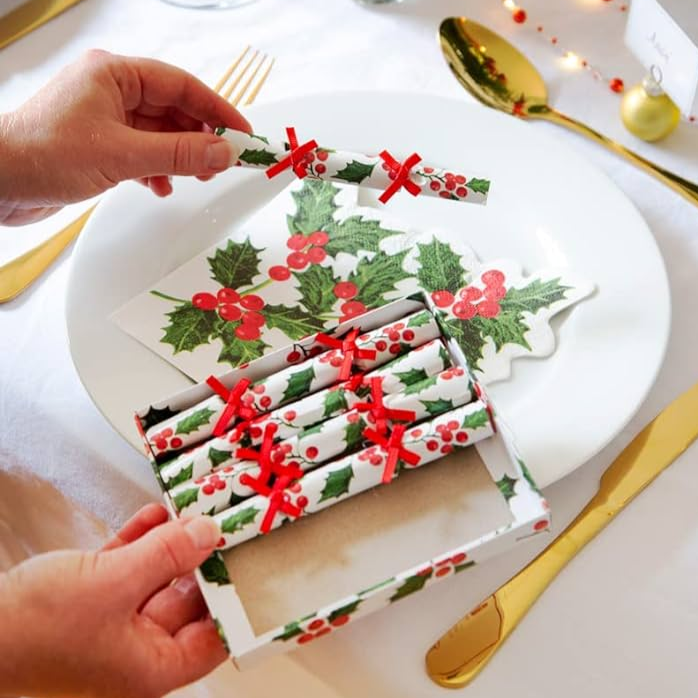 Mini Christmas Saucer Crackers