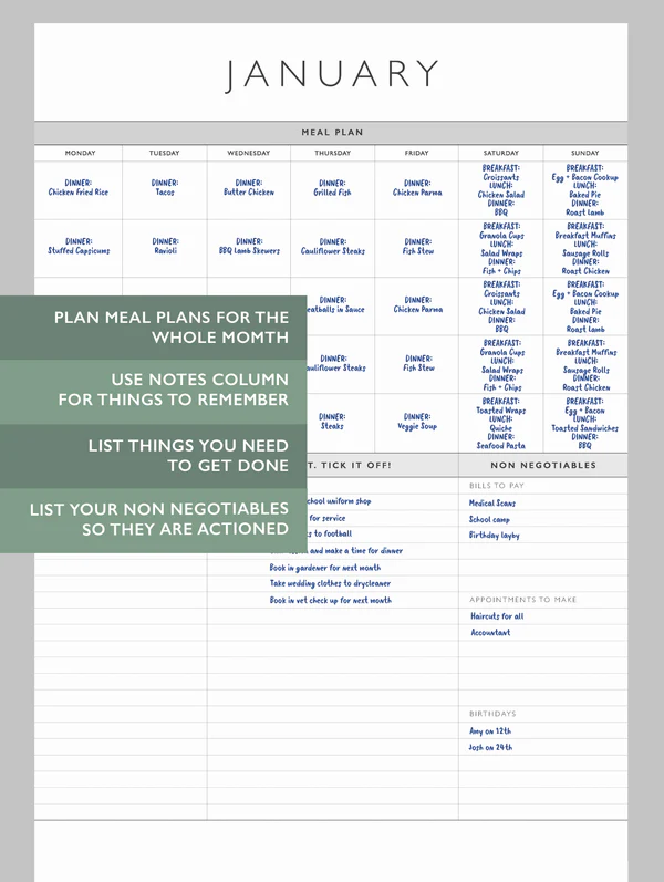 Write To Me | 2025 Home Hustle Planner