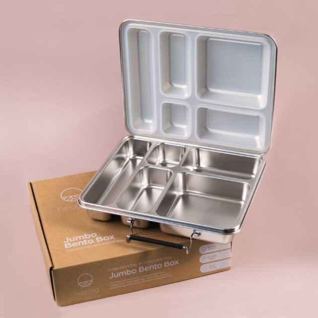 PRE ORDER Nestling Stainless Steel JUMBO Bento Box | Leakproof