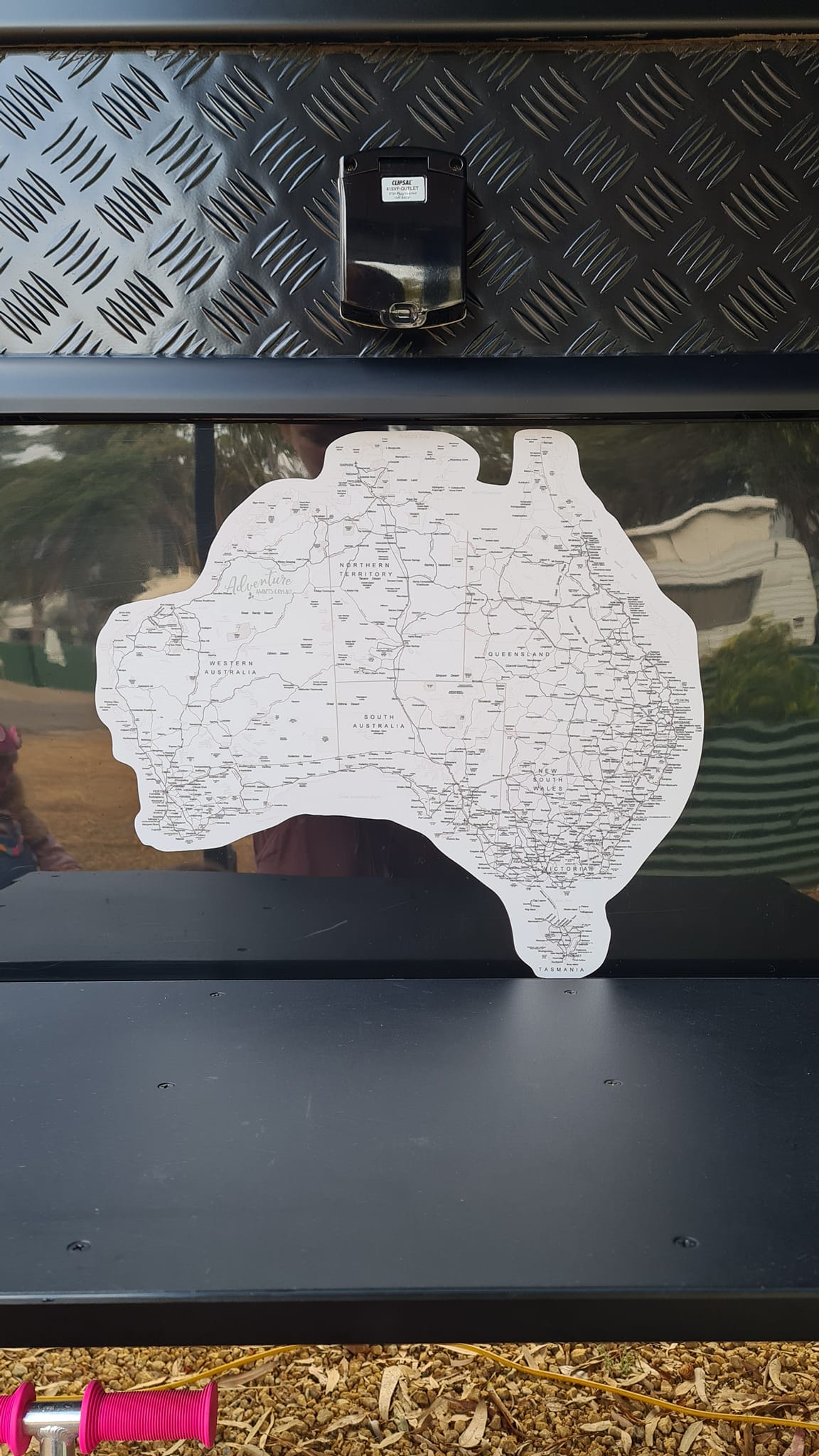 Map of Australia Sticker - UV Outdoors OR Fabric