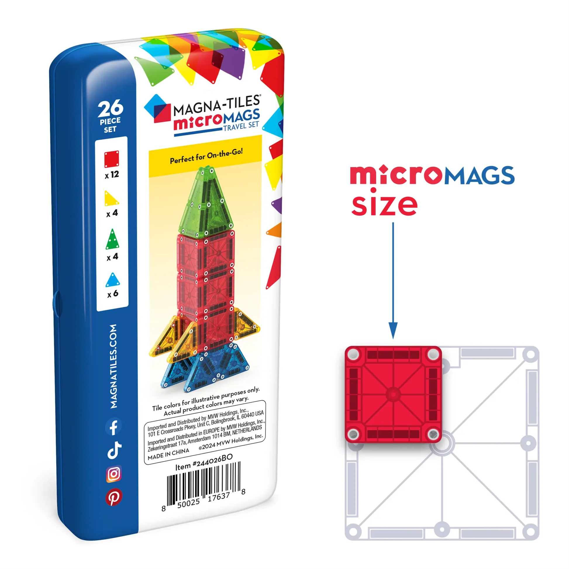 Magna-Tiles | microMAGS Travel Set