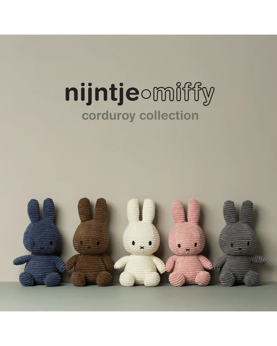 Miffy Iconic Sitting Bunny | Corduroy 23cm Plush