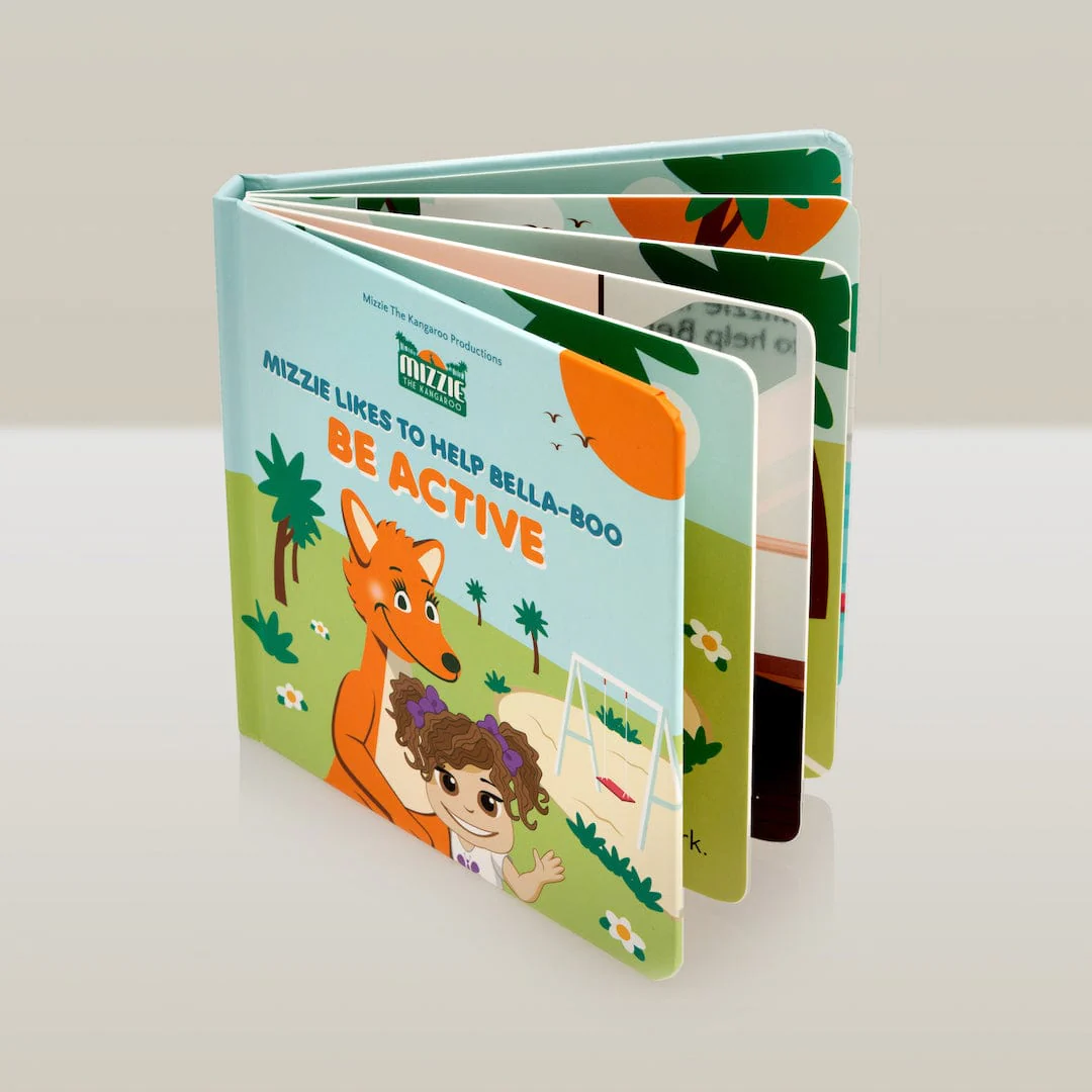 Mizzie The Kangaroo | Be Active - Interactive Touch and Feel Board Book