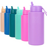 MontiiCo | Insulated Drink Bottle with Sipper Lid | 1 Litre