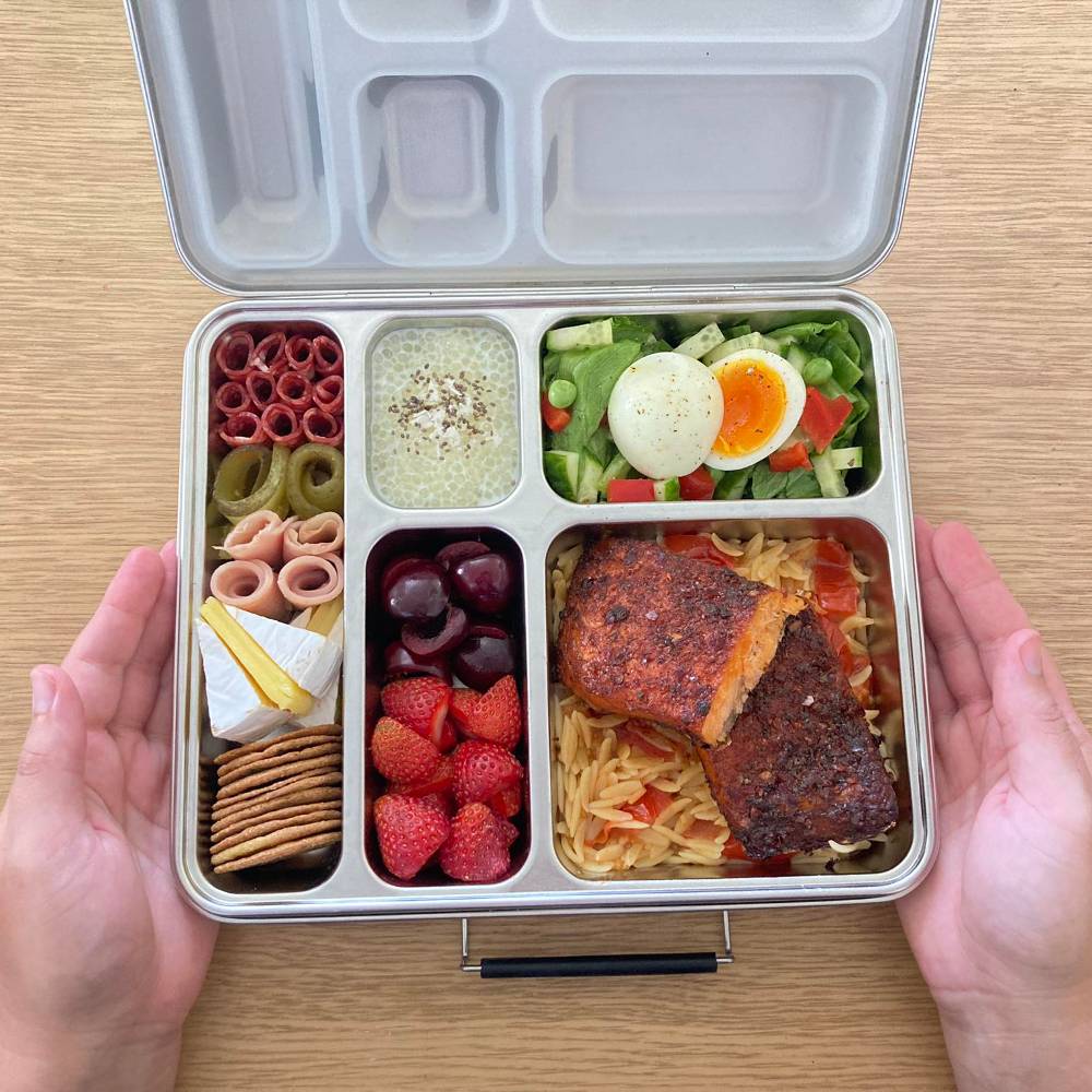 Nestling Stainless Steel JUMBO Bento Box | Leakproof