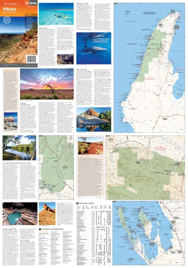 Hema Maps | Pilbara and Coral Coast Iconic Map