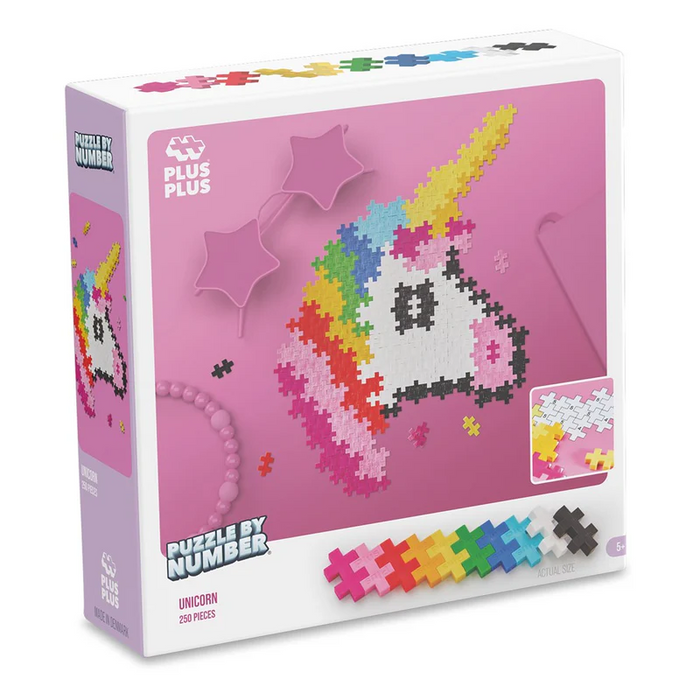 Plus-Plus Puzzle By Number | Unicorn 250pc