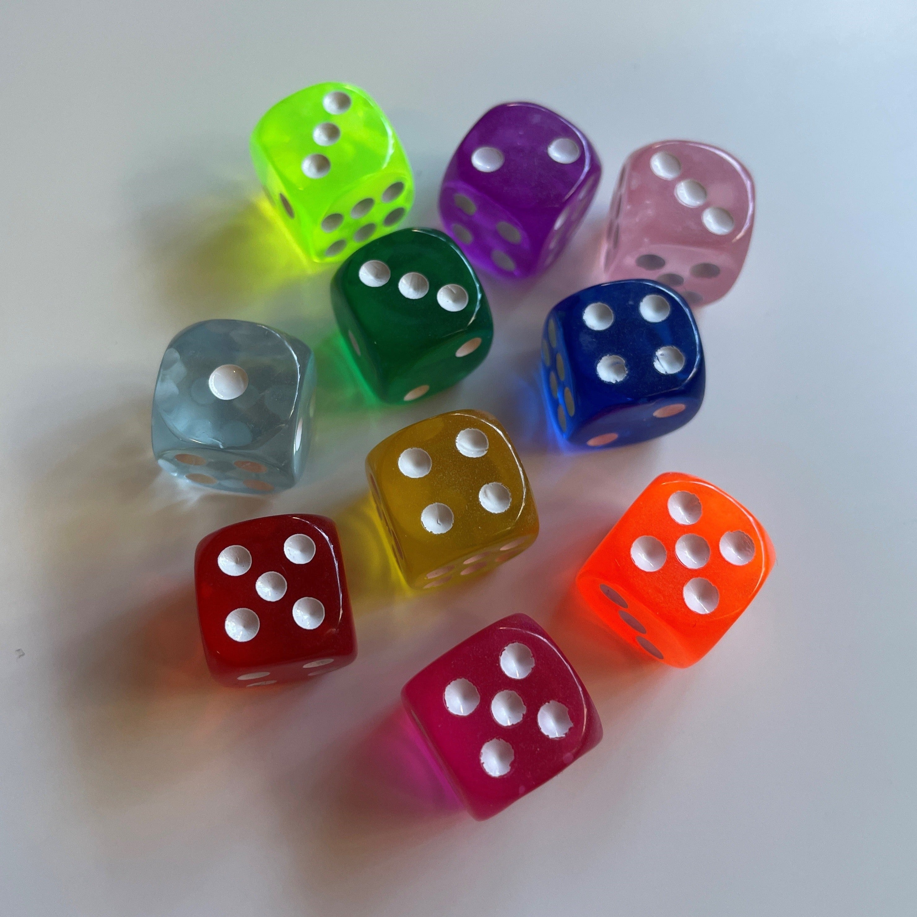 Rainbow Dice 10 pack