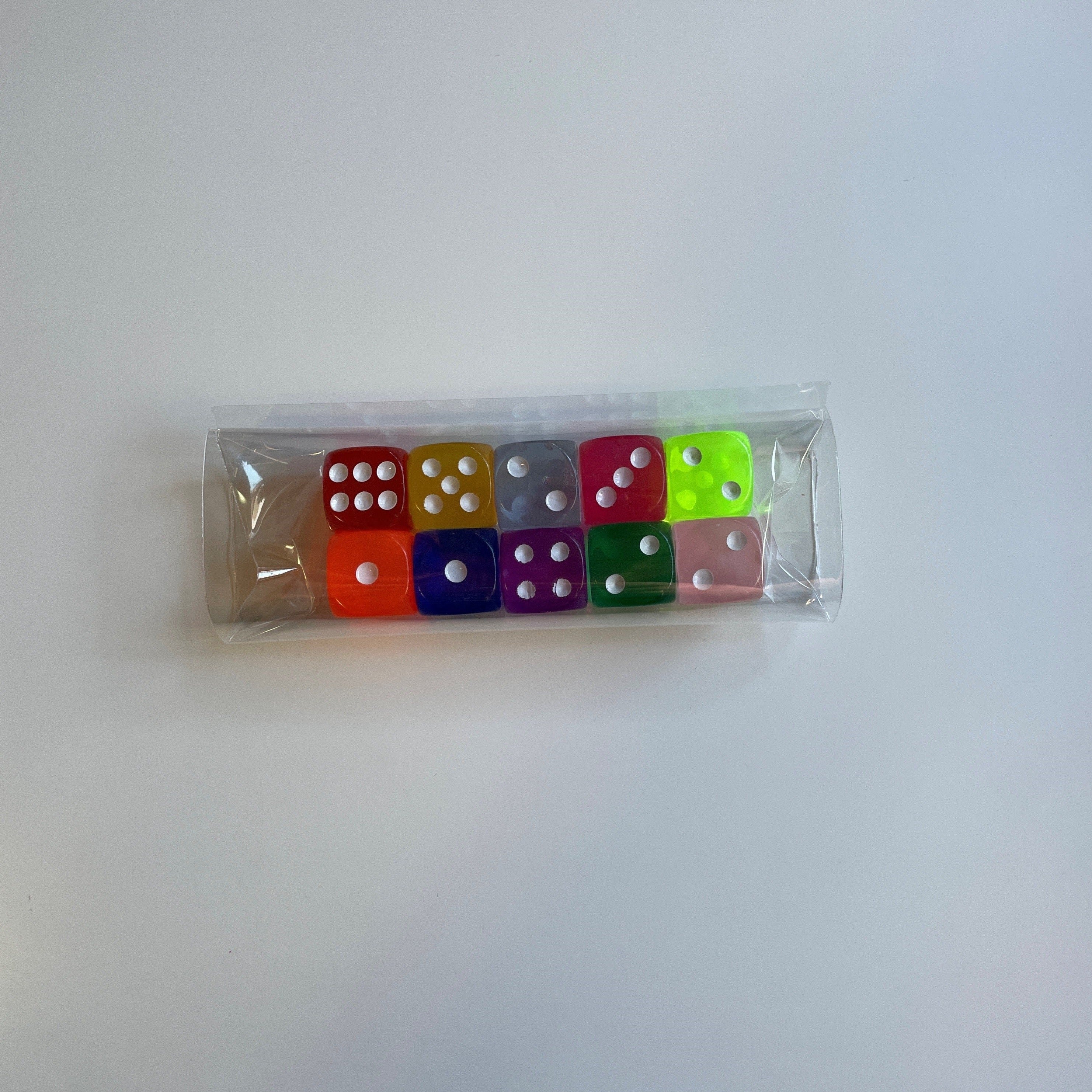 Rainbow Dice 10 pack