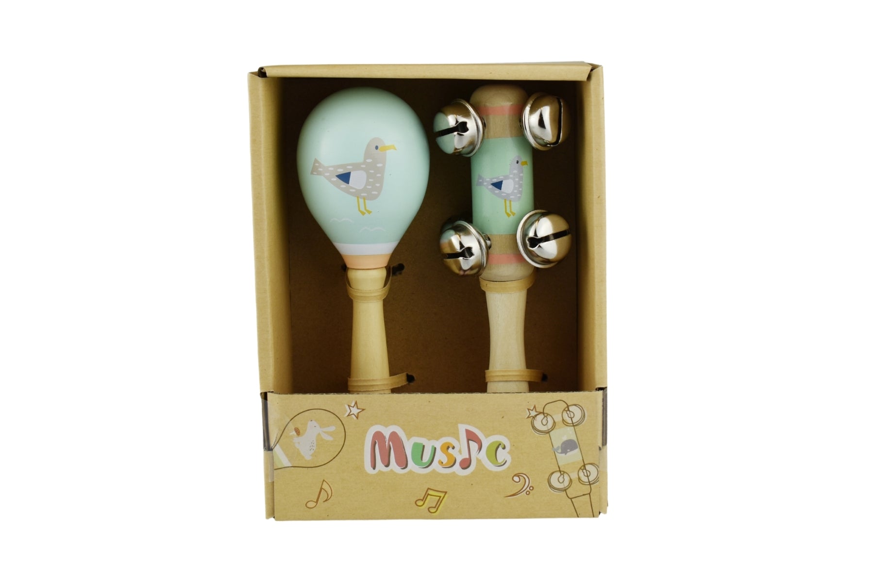 Sea Maraca & Bell Musical Set