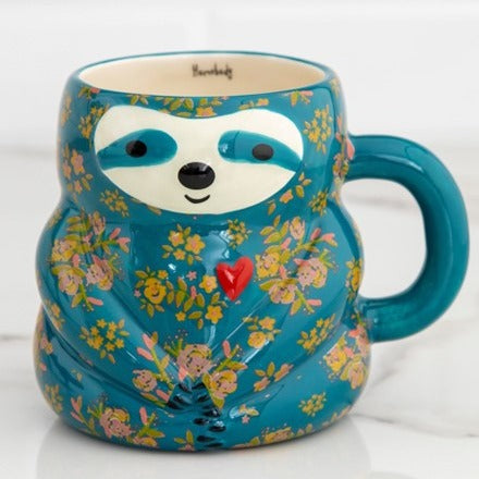 Sylvia Sloth | Folk Art Coffee Mug by Natural  Life 456