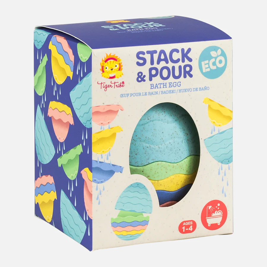 Tiger Tribe Stack & Pour Bath Egg | ECO