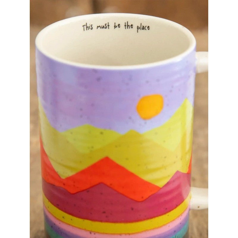 Latte Mug | Mountain Range Coffee Mug by Natural  Life 079