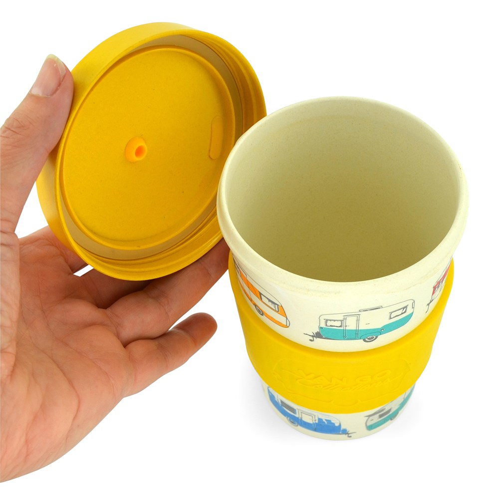 Van Go Bamboo Travel Mug | 400ml | 'Autumn' Yellow