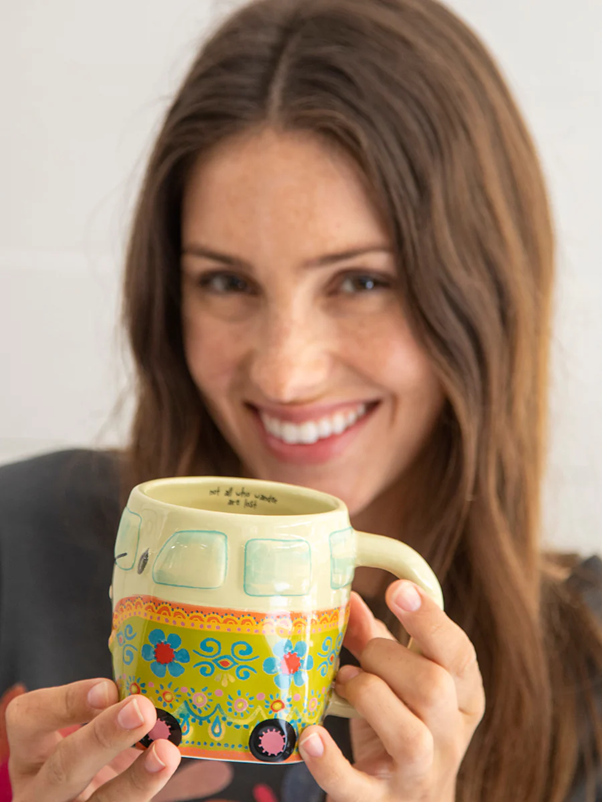 Velma The Van | Folk Art Coffee Mug by Natural  Life 460