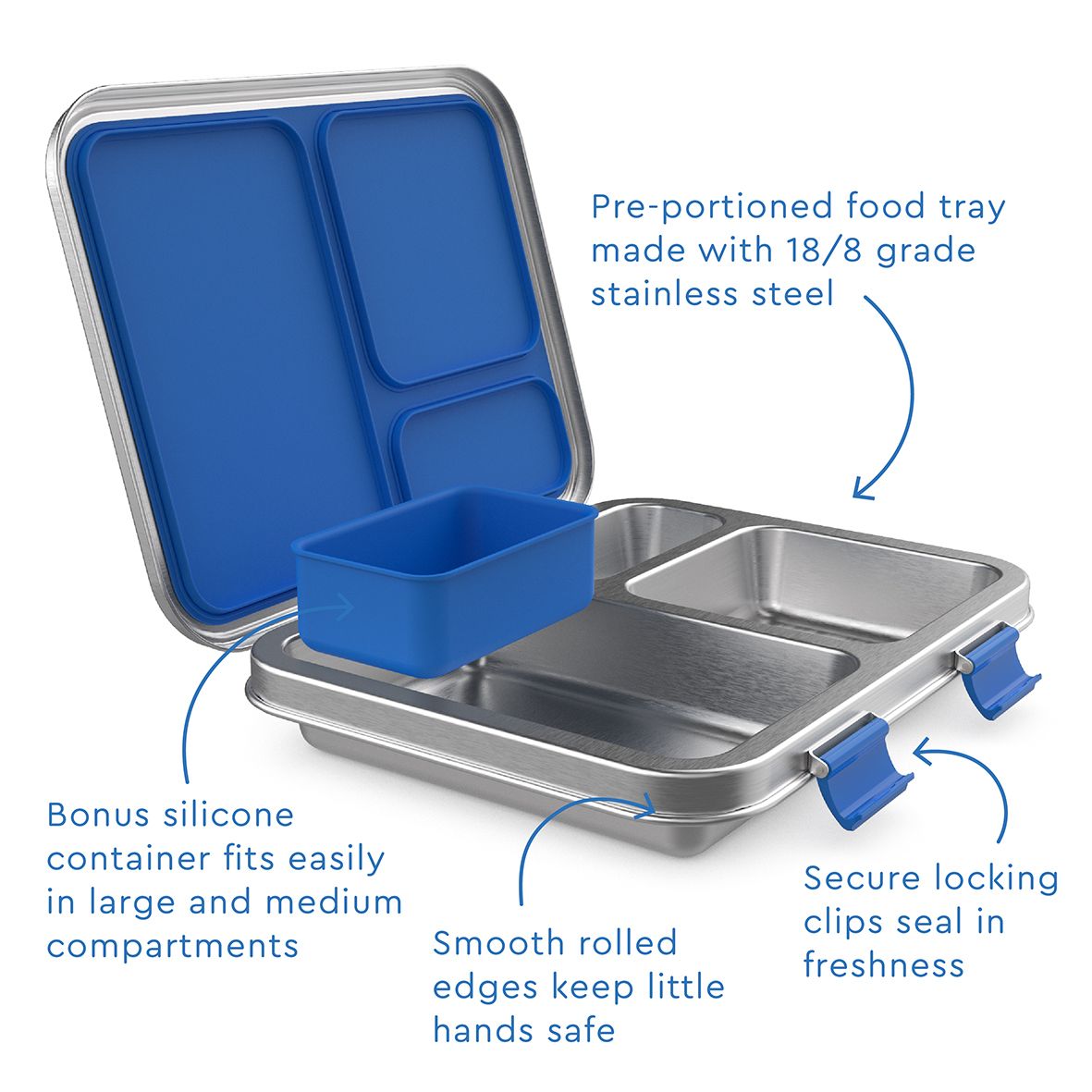 Bentgo Kids Stainless Steel Leak-Resistant Bento Lunch Box