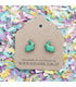 Bok Bok B'Gerk Earrings - Rabbits Mint