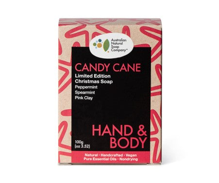 Candy Cane Soap 100g | The Australian Natural Soap Company