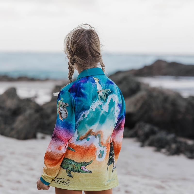 Long Sleeve Conservation Shirt - Kids - Sunset